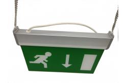 China Rechargeable Double - Sided LED Emergency Exit Sign , 3 Hours Escape Sign supplier