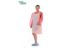 China Medical Protective PE Disposable Apron Without Sleeves For Food Processing supplier