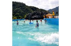 China Safe And Thrilling Water Park Wave Pool With Lifeguards Emergency Shut Off Buttons supplier