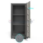 Double Keys Lock Fire Resistant Safe Box Adjustable Shelf Solid Steel