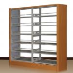 School Library Book Metal Storage Rack Durable 1.0mm Iron Metal Book Shelf for sale