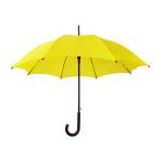 China Wooden Handle Auto Open Windproof Straight Umbrella With Fiberglass Shaft for sale