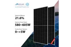 China 580W 585W JA Solar Panel 600W 605W Mono Poly Solar Panel Full Certificates supplier