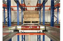 China Safety Automated Pallet Storage Systems , Radio Shuttle Warehouse Metal Racks supplier