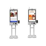 Scan Code Touch Screen Computer Kiosk Machine Restaurant Standing Touch Screen Kiosk for sale