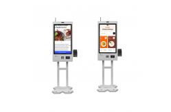 China Scan Code Touch Screen Computer Kiosk Machine Restaurant Standing Touch Screen Kiosk supplier