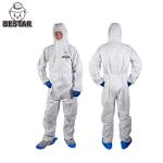 BearEco White Microporous Disposable Medical Coveralls For Virus Bacteria Protection for sale