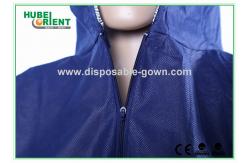 China Free Size 55gsm Disposable Protective Coverall With Hood And Feetcover supplier