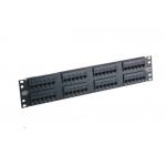 48 Port Rack Mount Patch Panel 2U 19'' UTP Patch Panel Cat5e 110 IDC RoHS Compliant for sale
