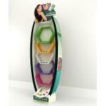Custom Branding Shampoo Display Stand , Funky Retail Product Display Stands for sale
