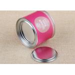 Pink Metal Milk Lids Composite Paper Can For Seed / Crafts / for sale