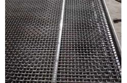 China Rectangular Hole Mining Screen Mesh With Hook , Vibrating Screen Mesh supplier