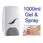 1000ml Manual Hand Soap Dispenser Alcohol Antibacterial Dispenser In Gel / Spray for sale