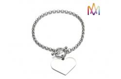 China 18mm Length Toggle Clasp Closure Cross Chain Bracelet supplier