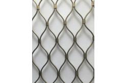 China SS 304 / 316 Golden Stair Rail Safety Mesh Perfect Anti - Rust Property supplier