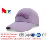 Pale Lilac Sports Fitted Hats Cotton Punk Style Metal Tassels Girlish Color for sale