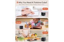 China Magnetic Productivity Ticktime Pomodoro Timer Cube Mute Vibration Adjustable Sound supplier