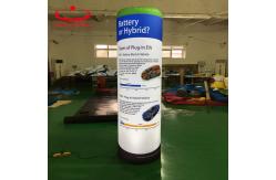 China Custom Logo Inflatable Column 3.5m Advertising Classic With Light supplier