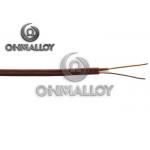 Thermocouple Compensating Cable Type T 2 X 24 Awg PTFE X PTFE  Brown Jacket for sale