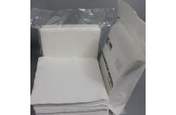 China Knit 2 Ply Cleanroom Polyester Wipes Lint Free Sterile Wipes Ultrasonic Sealed Edge supplier
