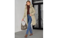 China Closure Female Frost Jacket In Black With Zipper And Snap Fastener supplier