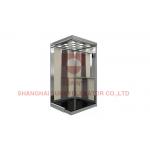 Antibacterial PVC Floor Passenger Elevator Cabin With 1.5mm Galvanized Walls for sale