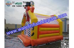 China Yellow Inflatable Small Clown Bouncy Castle For Amusement Park supplier