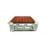 7mm Anodizing Copper  Window Flat Finned Tube Heat Exchanger