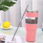 Bulk 30oz Stainless Steel Insulated Tumblers Coffee Mugs With Lid And Straw