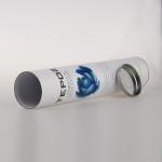 Hard Recycled Custom Cardboard Paper Tube Packaging Iron Lid For Wine Package