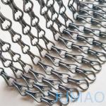 Space Divider Metal Chain Link Curtains Fly Screen Curved Andulated