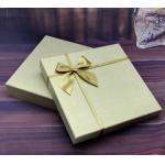 Matt Lamination Butterfly Ribbon Closure Rigid Cardboard Gift Boxes
