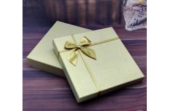 China Matt Lamination Butterfly Ribbon Closure Rigid Cardboard Gift Boxes supplier