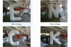 China customized giant advertising lighting inflatable Letter balloon supplier