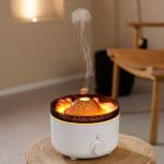 Peaceful Sleep Fire Flame Humidifier with Low Noise Level Less Than 35dB for sale