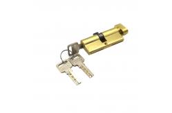China 70MM Single Open Knob Lock Door Cylinder Brass Material With 2 Keys supplier