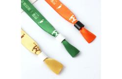 China Woven Fabric Cloth Wristbands Adjustable Disposable OEM Accepted One Side Or Double Side Printed Ideal For Event Promotion supplier