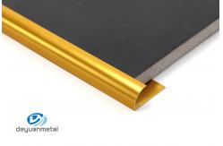 China T6 Aluminium Corner Profile 12mm Electrophoresis Treatment Golden supplier