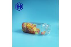 China 820ml Clear Unique Plastic Coffee Jar Packaging With Screw Lids Liner supplier