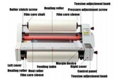 China PRY-V480 Mini Heated Rubber Roll Manual Film Laminator supplier