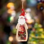 Wooden Christmas Tags Ornaments Christmas Wooden Pendant Tag for sale