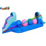 Amusement Park Inflatable Sports Games Sport Wipe Out Ball Challenge With PVC for sale
