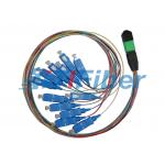 MPO to SC Fiber Optic Patch Cord 12 Fiber For MPO Cassettes for sale