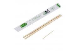 China 21cm Disposable Round Wooden Chopsticks Environmentally Friendly supplier