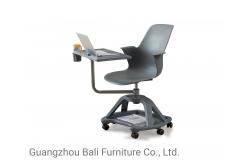 China OEM/ODM PP Plastic Office Table And Chairs With Writing Pad supplier