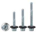 Galvanised Metal Hexagon Head Tek Wood Stainless Steel Hex Self Drilling Screw With Epdm Washers Roofing Screw for sale