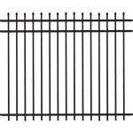 PVC Coated Modern Wrought Iron Fence 2000-3000mm Garden Decoration Residential for sale