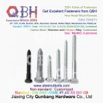 QBH DIN571 M4-M20 Black Hot DIP Galvanizing Plain Carbon Steel Hexagon Head Wood Screws for sale