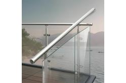 China Durable 304 Stainless Steel Handrails with Flat Saddle for Glass Fencing supplier