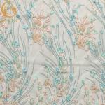 1 Yard 3D Flower Lace Fabric With Beads For Nigeria Party Dress for sale